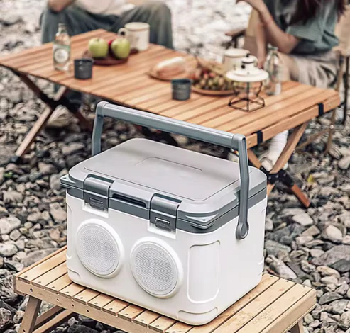 Φορητό Ψυγείο με Ηχεία Bluetooth 21L Λευκό
