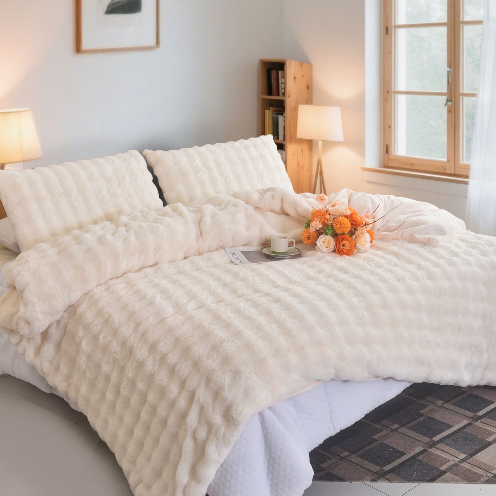 Σετ Γούνινη Παπλωματοθήκη & Μαξιλαροθήκες - Image 4